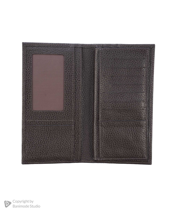 کیف پول چرم طبیعی مردانه  مدل am-mono-D0023