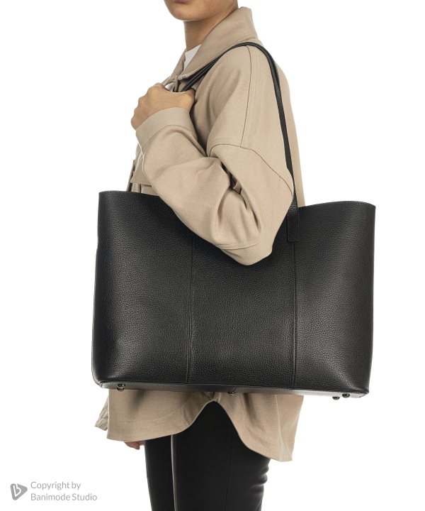 کیف دوشی چرم طبیعی زنانه چرم مشهد Mashad Leather مدل S0897