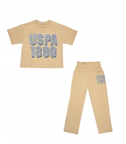 تیشرت و شلوار دخترانه یو اس پولو کیدز US Polo Kids کد 2622B1