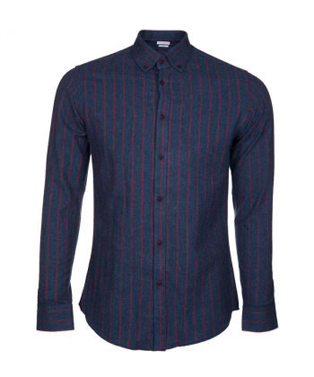 پیراهن پشمی راه راه مردانه ال آر سی LRC