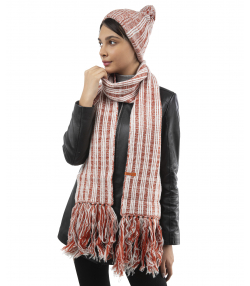 ست کلاه و شال گردن زنانه تارتن Tartan کد 293000109