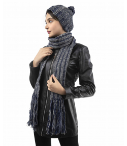 ست کلاه و شال گردن زنانه تارتن Tartan کد 293000109