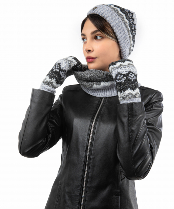 ست کلاه و شال گردن و دستکش تارتن Tartan مدل 333015501