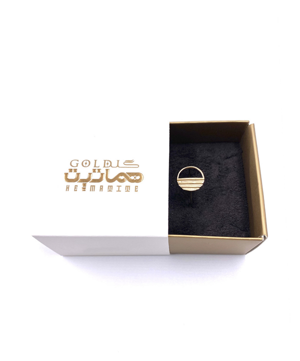 انگشتر مینیمال تینو هماتیت گلد Hematite Gold کد130766