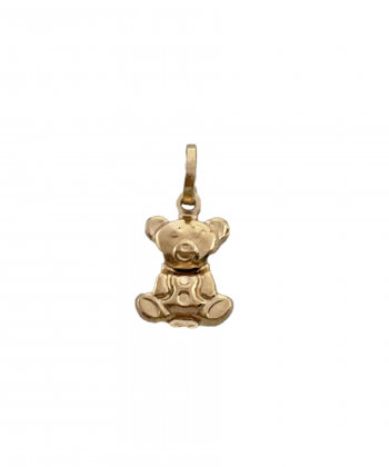 پلاک خرس بامزه هماتیت گلد Hematite Gold کد 132233