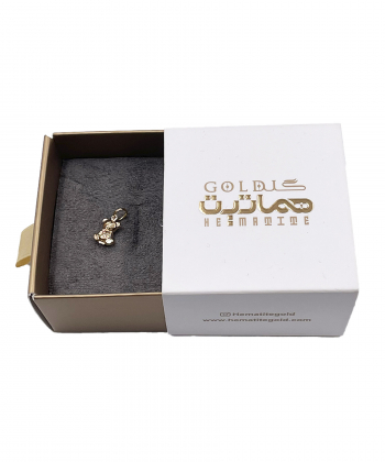 پلاک خرس بامزه هماتیت گلد Hematite Gold کد 132233