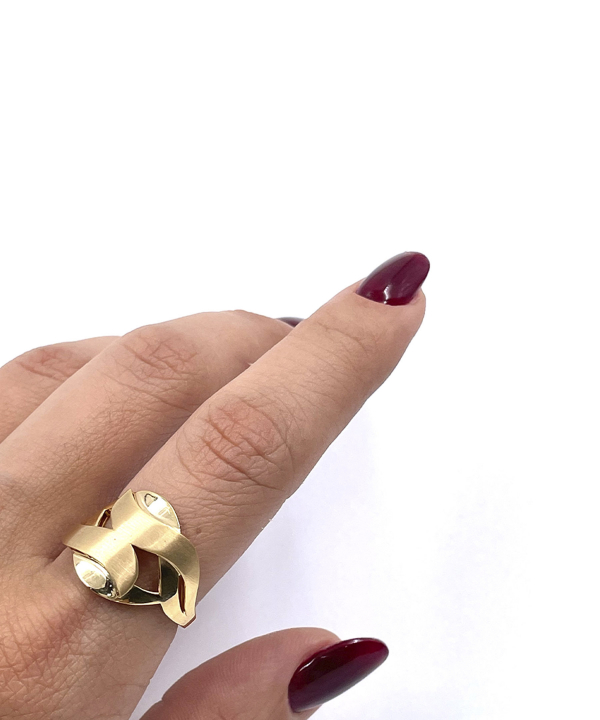 انگشتر ریحان دلارام هماتیت گلد Hematite Gold کد 132251