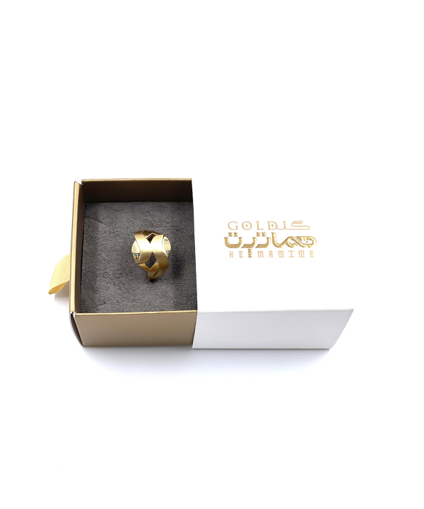 انگشتر ریحان دلارام هماتیت گلد Hematite Gold کد 132251