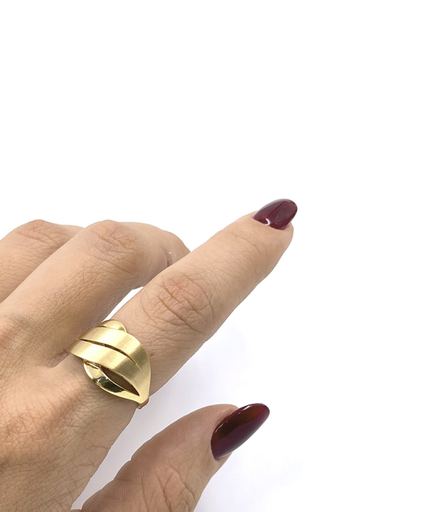 انگشتر ریحان پارمیدا هماتیت گلد Hematite Gold کد 132252