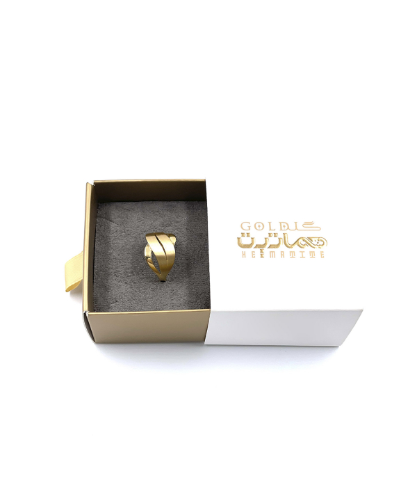 انگشتر ریحان پارمیدا هماتیت گلد Hematite Gold کد 132252