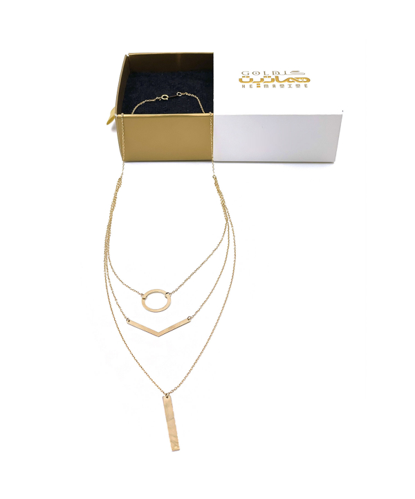 گردنبند لیزری دیبا هماتیت گلد Hematite Gold کد 132256