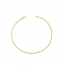 دستبند طنابی ظریف میو گلد Mio Gold کد BR653