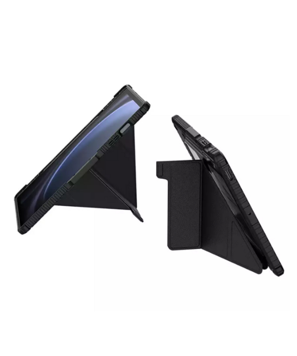 کاور کتابی بامپردار سامسونگ تب اس 9 اف ای پلاس نیلکین Bumper Leather cover