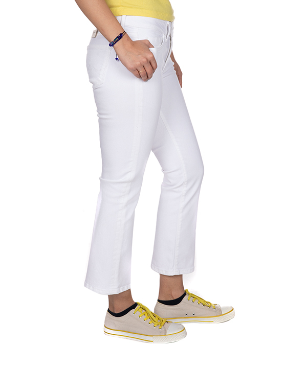 شلوار کتان سفید زنانه پپه جینز Pepe Jeans