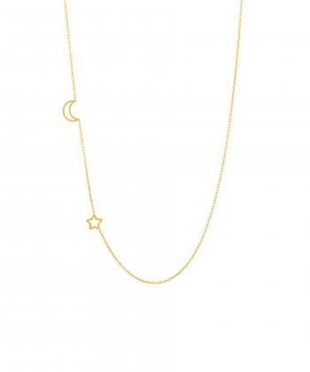 گردنبند ماه و ستاره میو گلد Mio Gold کد NC908