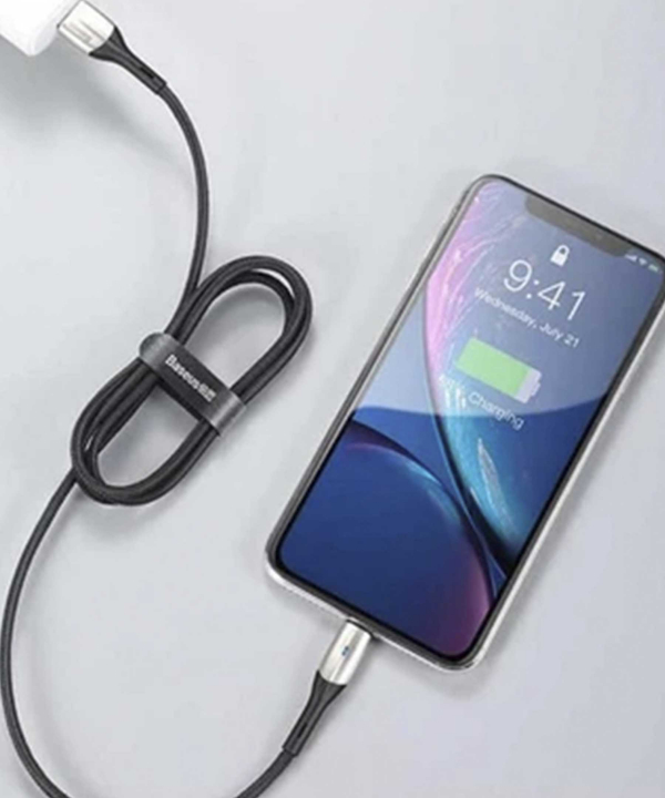 کابل شارژ سریع و انتقال داده لایتنینگ بیسوس Baseus Horizontal Lightning Data Cable 2m