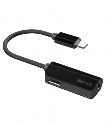 مبدل لایتنینگ شارژ و صدا بیسوس Baseus Audio Converter L32 iphone Male to 3.5mm