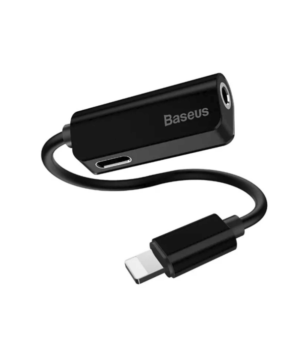 مبدل لایتنینگ شارژ و صدا بیسوس Baseus Audio Converter L32 iphone Male to 3.5mm