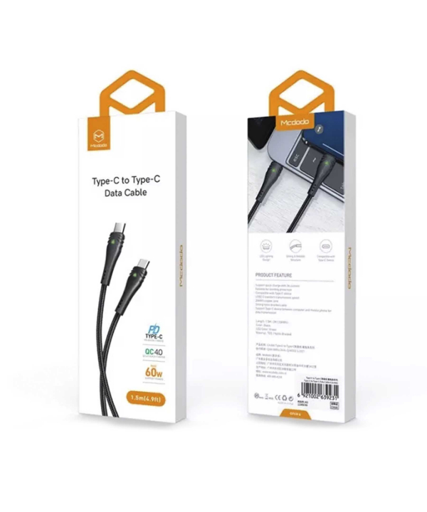 کابل تایپ سی به تایپ سی سریع مک دودو Mcdodo CA-666 Type-c To Type-c Cable 2m