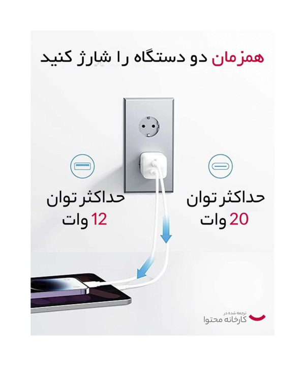 شارژر دیواری انکر Anker 323 Dual Port 33W Charger – مدل A2331