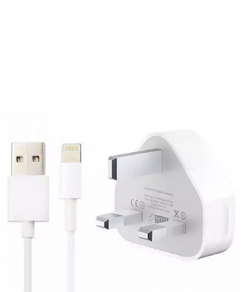 شارژر اصلی آیفون همراه کابل فست شارژ یو اس بی به لایتنینگ Apple iphone Charger