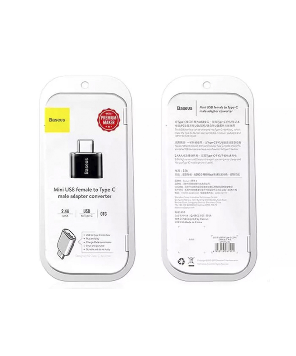 مبدل تایپ سی به یو اس بی بیسوس Baseus OTG USB Female to Type-C Male Adapter