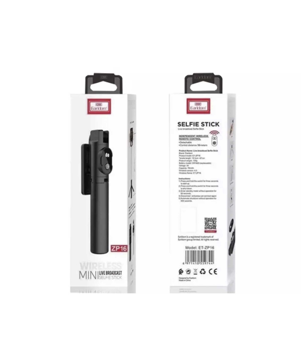 مونوپاد و سه پایه بلوتوثی گوشی ارلدام Earldom Wireless Mini Selefie Stick ET-ZP16