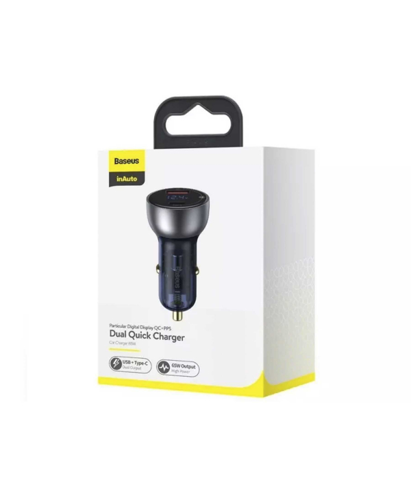 شارژر فندکی فست شارژ ماشین تایپ سی بیسوس CCKX-C0A