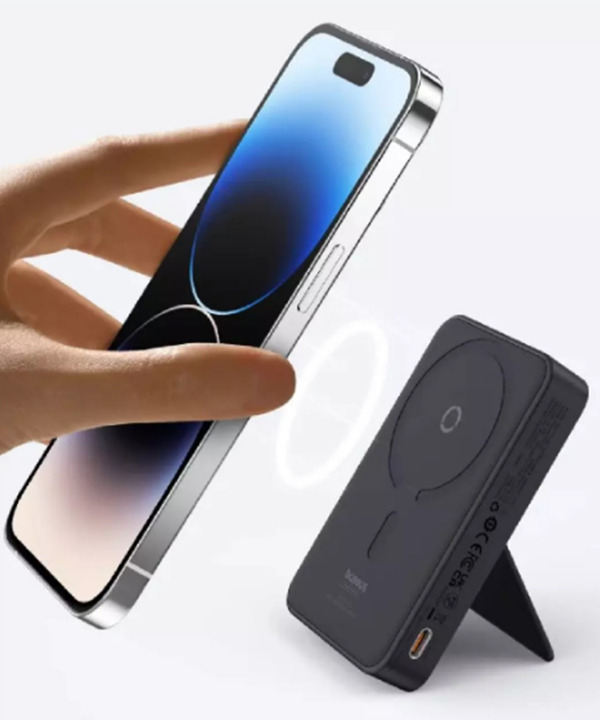 پاور بانک وایرلس مگنتی 20 وات 5000 بیسوس PPCXZ05