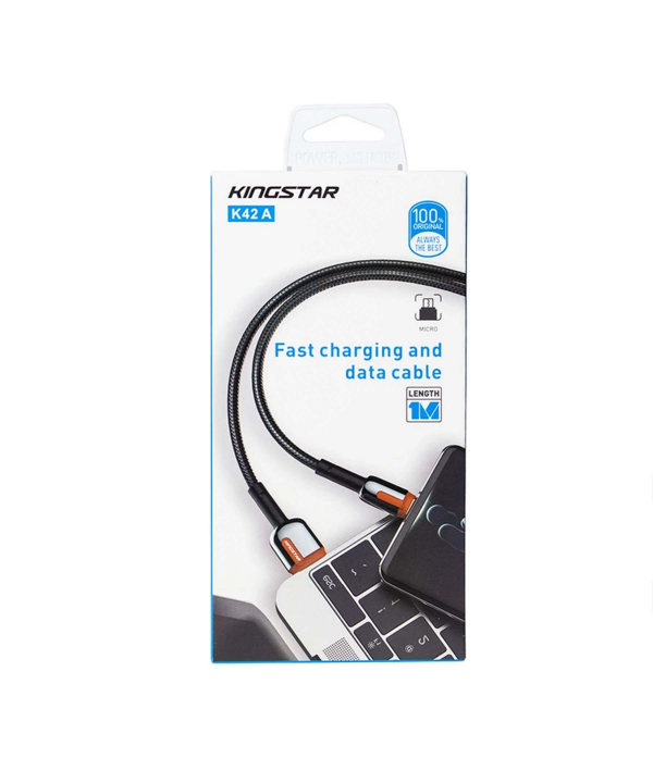 کابل تبدیل USB به microUSB کینگ استار مدل K42A طول 1 متر