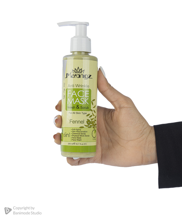 ماسک صورت مارونگز Marongz مدل Antiaging حاوی رازیانه و میخک حجم 200 میلی لیتر