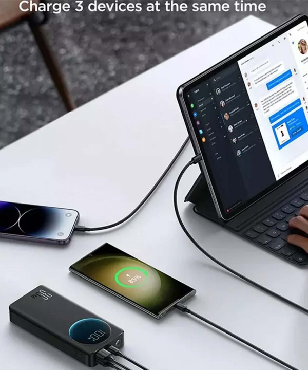 پاور بانک تایپ سی و یو اس بی 30 وات 20000 جویروم JR-PBF02