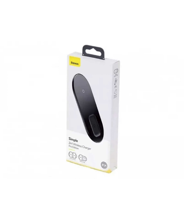 شارژر وایرلس 2 تایی گوشی و ایرپاد پرو بیسوس Baseus Simple BS-W508 Wireless Charger Pro Edition 15W