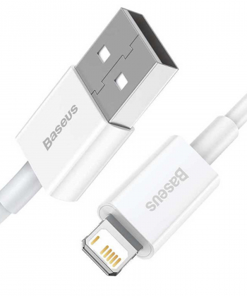 کابل شارژ سریع و انتقال داده یک متری لایتنینگ بیسوس Baseus superior series fast charging 1m cable 2.4A