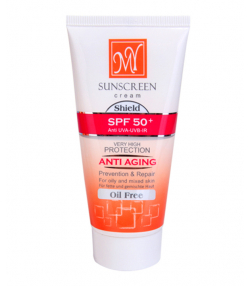 کرم ضد آفتاب فاقد چربی +SPF50 مای My مدل Anti Aging حجم 50 میلی لیتر