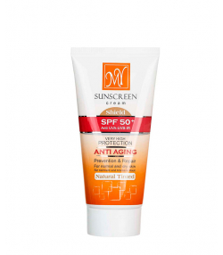 کرم ضد آفتاب بژ روشن +SPF50 مای My مدل Anti Aging حجم 50 میلی لیتر