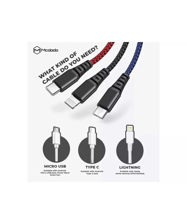 کابل لایتنینگ مک دودو Mcdodo Lightning Gaming Cable 1.8m CA-595
