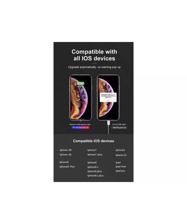کابل لایتنینگ مک دودو Mcdodo Lightning Gaming Cable 1.8m CA-595
