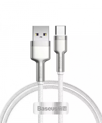کابل تایپ سی شارژر سریع 66 وات بیسوس Baseus Cafule Series Metal Data Cable USB to Type-C 1m CAKF000101