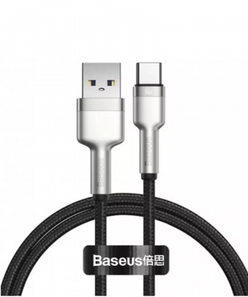 کابل تایپ سی شارژر سریع 66 وات بیسوس Baseus Cafule Series Metal Data Cable USB to Type-C 1m CAKF000101