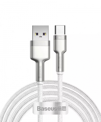 کابل تایپ سی شارژر سریع 66 وات بیسوس Baseus Cafule Series Metal Data Cable USB to Type-C 2m CAKF000101