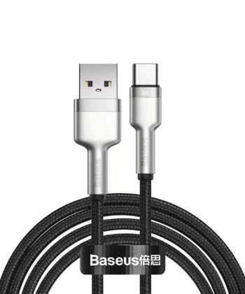 کابل تایپ سی شارژر سریع 66 وات بیسوس Baseus Cafule Series Metal Data Cable USB to Type-C 2m CAKF000101