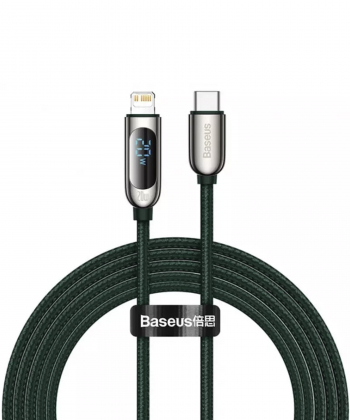 کابل شارژ لایتنینگ به تایپ سی 20 وات بیسوس Baseus Display Fast Charging Data Cable 2m CATLSK-A01