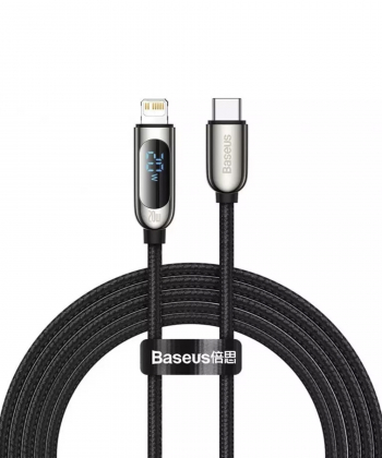 کابل شارژ لایتنینگ به تایپ سی 20 وات بیسوس Baseus Display Fast Charging Data Cable 2m CATLSK-A01