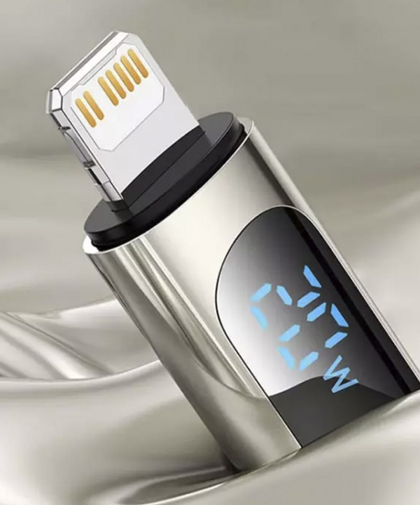 کابل شارژ لایتنینگ به تایپ سی 20 وات بیسوس Baseus Display Fast Charging Data Cable 2m CATLSK-A01
