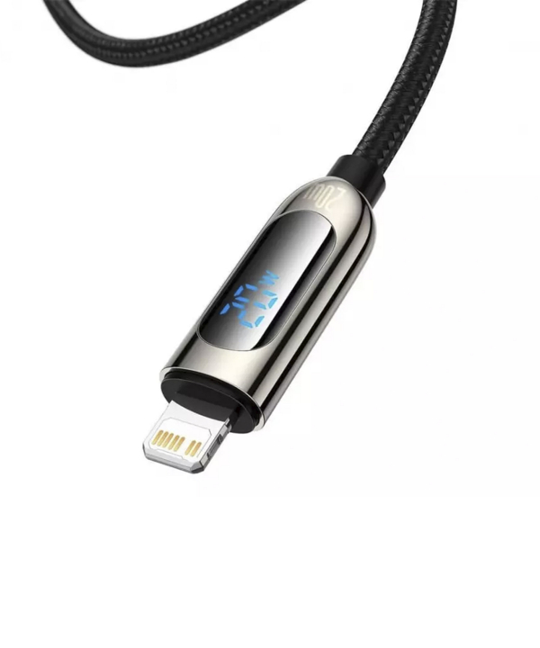 کابل شارژ لایتنینگ به تایپ سی 20 وات بیسوس Baseus Display Fast Charging Data Cable 2m CATLSK-A01