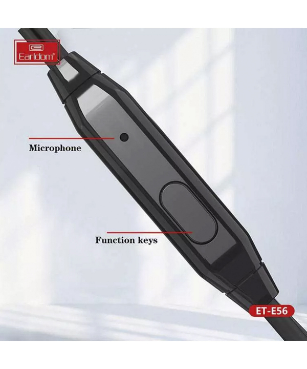 هندزفری با سیم ارلدام Earldom ET-E56 3.5mm headphone