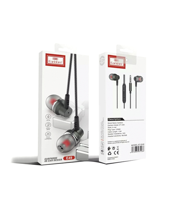 هندزفری با سیم ارلدام Earldom ET-E49 3.5mm headphone