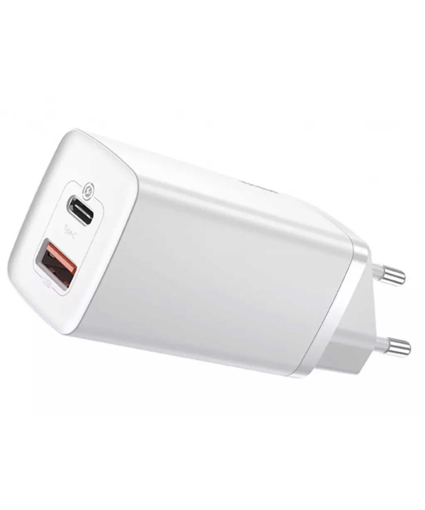 شارژر دیواری فست بیسوس Baseus GaN2 Lite Quick ChargerC+U 65W CCGAN65UE