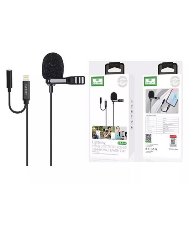 میکروفون لایتنینگ ارلدام Earldom ET-E40 Iphone Condenser Wired Microphone